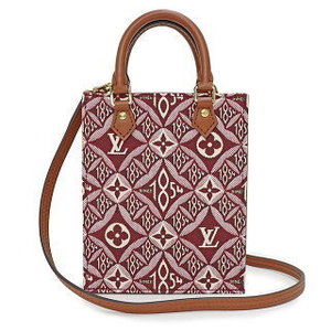 Louis Vuitton Sac Plat Nicolas Ghesquire Bag Jacquard Calfskin Red